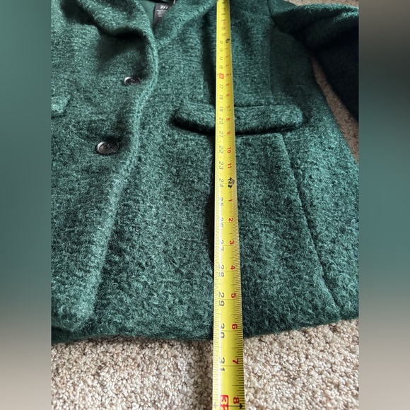 NWT Bernardo Women’s Notch Lapel Single Breasted Forest Green Coat Size Small - Picture 8 of 10